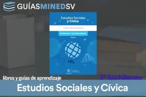 Guías de Estudios sociales y cívica de Segundo año de bachillerato MINED 2025 – Descargar en PDF