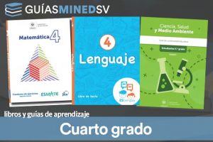 Libros de texto y guías de aprendizaje MINED de Cuarto grado 2024  – Descargar en PDF