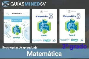 Guías y Libro de matemáticas Esmate de Tercer Grado resuelto MINED 2025 – Descargar en PDF